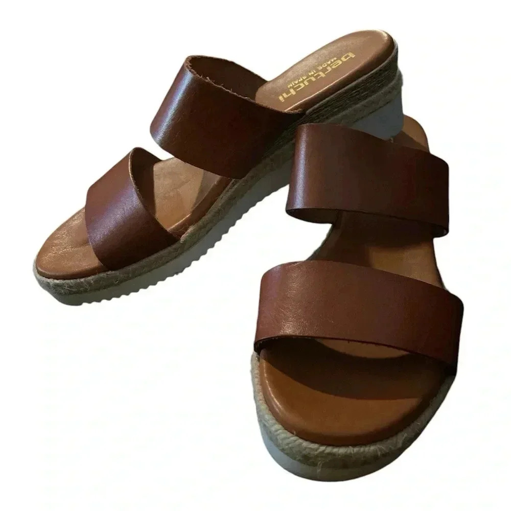 Bertuchi leather sandals made in Spain 41 - Picture 3 of 4